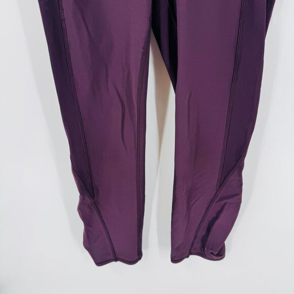 Lululemon Womens Purple High Waist Leggings Nylon Lycra Blend Size 8 - Picture 5 of 8